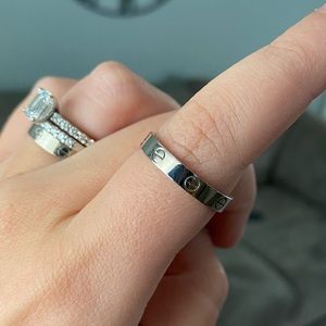 Cartier Love Ring White Gold